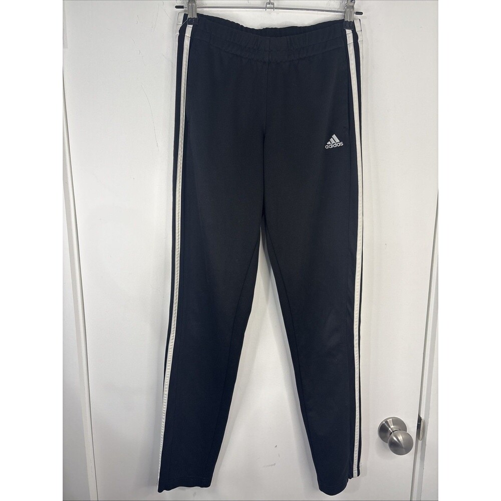 Adidas‎ Essentials 3 Stripes Black White  Sweatpants Straight Leg Small W27”L28